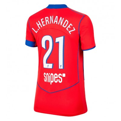 Paris Saint-Germain Lucas Hernandez #21 3rd trikot Frauen 2025-26 Kurzarm Paris Saint-Germain Lucas Hernandez #21 3rd trikot Frauen 2025-26 Kurzarm